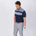 FootJoy Double Block Birdseye Pique Golf Polo Shirt - Image 3
