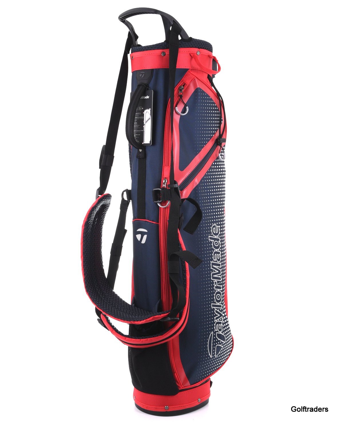 New Taylormade TM20 Quiver Golf Stand Bag 3 Way Top Navy / Red