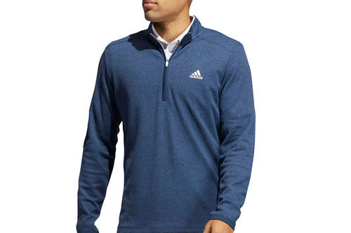 adidas Golf 3-Stripe Left Chest 1/4 Zip Midlayer - Image 2