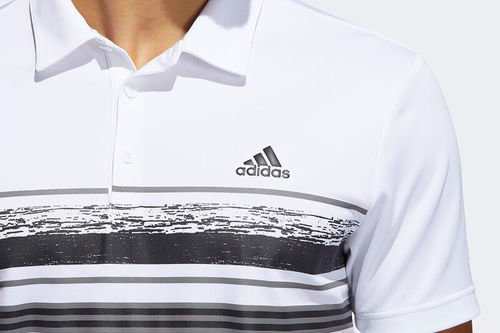 adidas Golf Core Novelty Stripe Golf Polo Shirt - Image 4