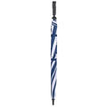 Fazer  White and Navy Blue Logo Print Dual Canopy Golf Umbrella - Image 4