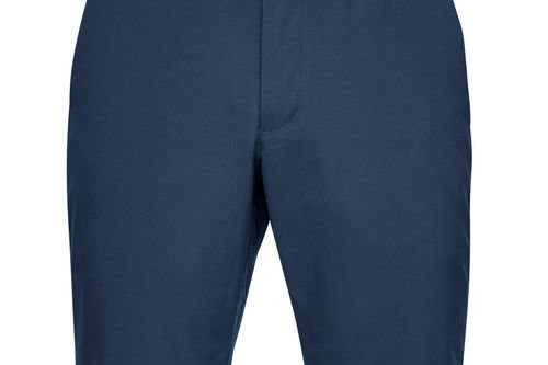 Under Armour Mens Academy Blue EU Performance Taper Shorts - Image 1
