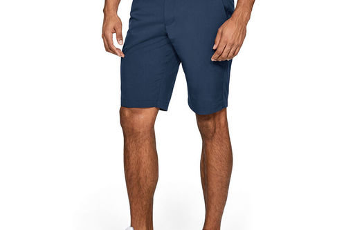 Under Armour Mens Academy Blue EU Performance Taper Shorts - Image 3