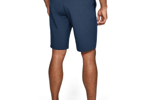 Under Armour Mens Academy Blue EU Performance Taper Shorts - Image 4