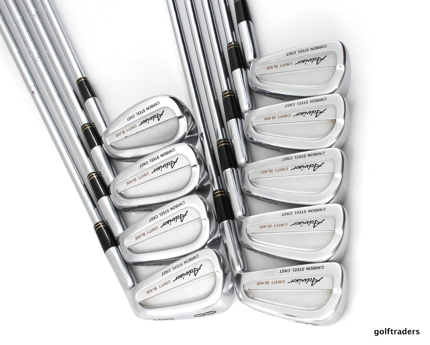 DAIWA ADVISOR CAVITY BLADE IRONS 3PW, SW STEEL DG REGULAR FLEX D3441