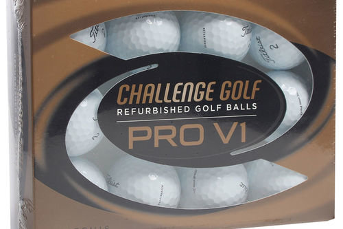 Cleveland Golf White Challenge Pro V1 Refurbished Pack of 12 Golf Balls - Image 1