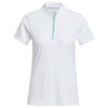 adidas Golf HEAT.RDY Zip Short Sleeve Ladies Golf Polo Shirt - Image 1