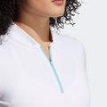 adidas Golf HEAT.RDY Zip Short Sleeve Ladies Golf Polo Shirt - Image 4
