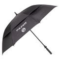 Fazer Black Logo Print Dual Canopy Golf Umbrella - Image 1