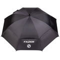 Fazer Black Logo Print Dual Canopy Golf Umbrella - Image 2