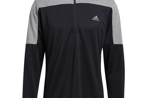 adidas Golf UPF Lightweight Left Chest 1/4 Zip Midlayer - Image 1