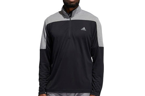 adidas Golf UPF Lightweight Left Chest 1/4 Zip Midlayer - Image 2
