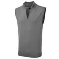 Palm Grove Mens Charcoal Grey 1/4 Zip Golf Sweater Vest - Image 1