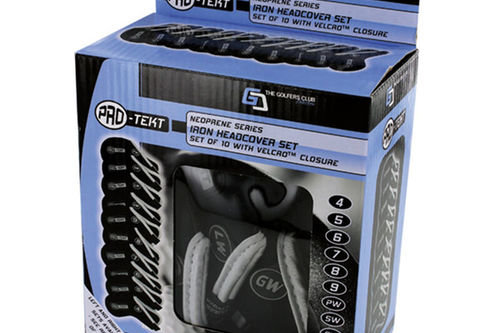 Pro-Tekt Silver and Black 10-Piece Velcro Golf Iron Head Cover Set - Image 3
