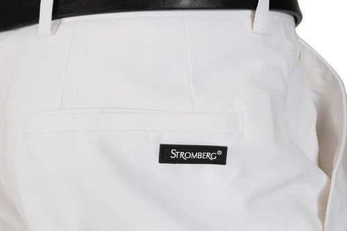 Stromberg Mens White Penina Short Fit Golf Trousers - Image 2