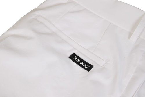 Stromberg Mens White Penina Short Fit Golf Trousers - Image 3