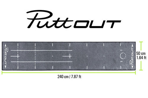 PuttOUT Grey Deluxe Putting Mat - Image 3