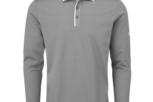 Oscar Jacobson Sheldon Long Sleeve Golf Polo Shirt - Image 1