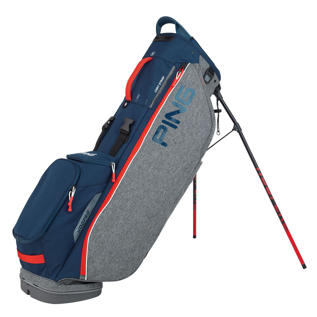 Hoofer PING HOOFER CART ゴルフバッグ ネイビー/レッド Carry Bag