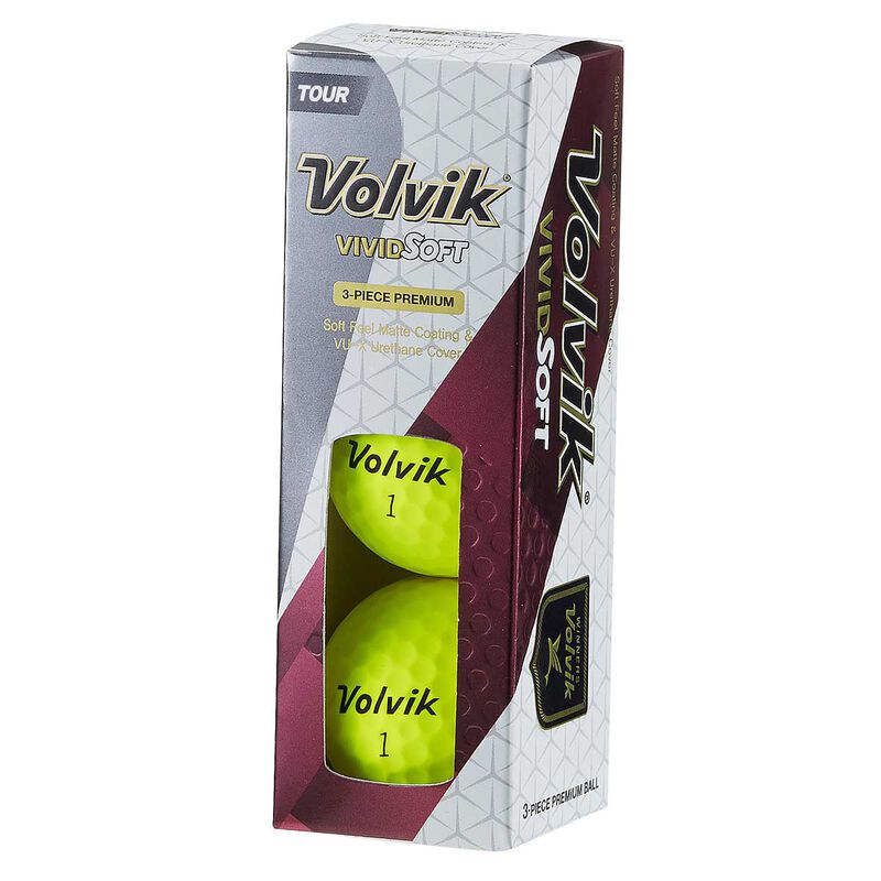 Volvik Yellow Vivid Soft 12 Pack of Golf Balls just £24.99