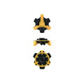 Champ Black and Yellow 18 Stinger Fast Twist 3 Spikes Golf Shoes - Image 2