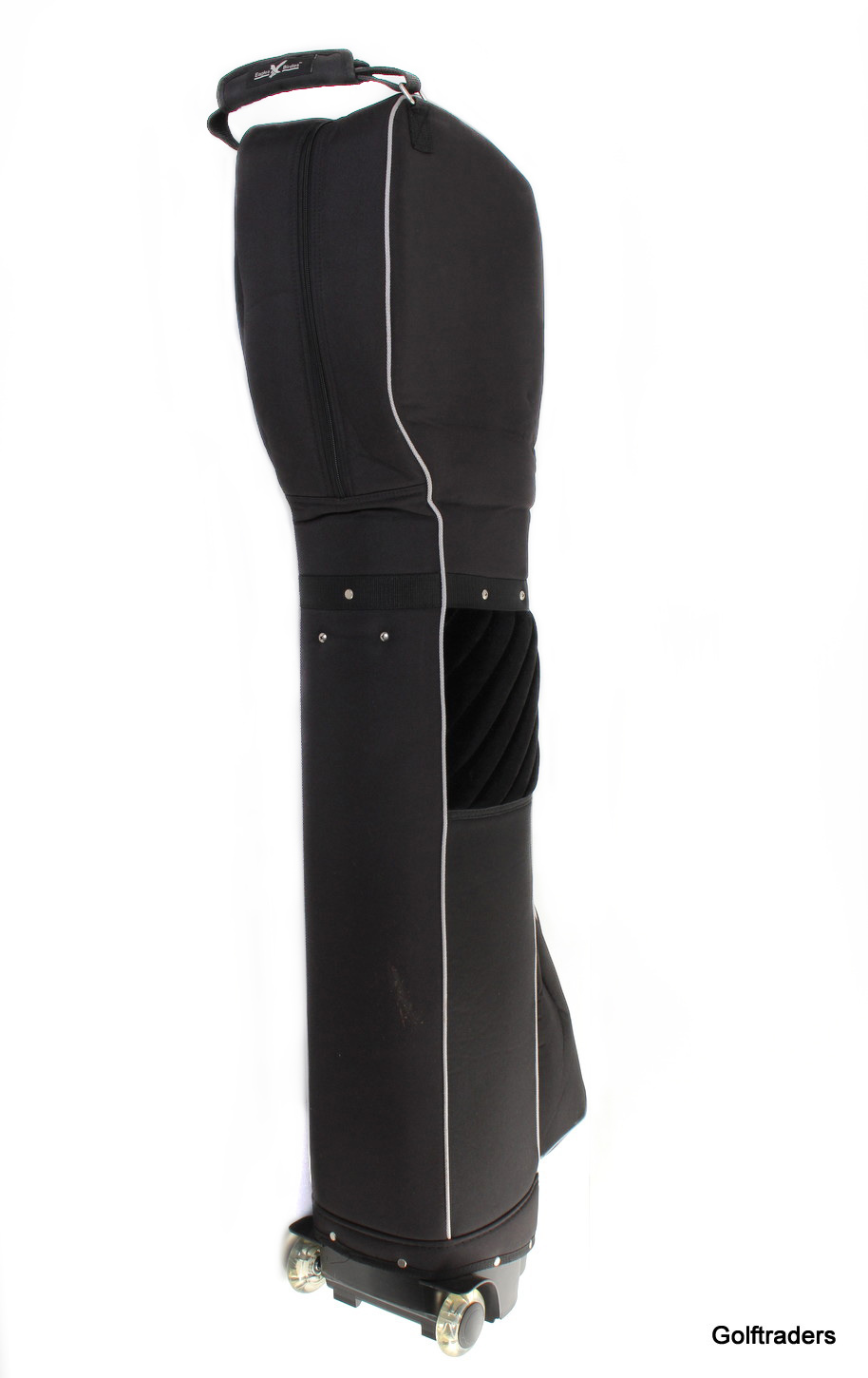 EAGLES AND BIRDIES WEEKENDER GOLF TRAVEL BAG W/ WHEELS BLACK LIKE NEW