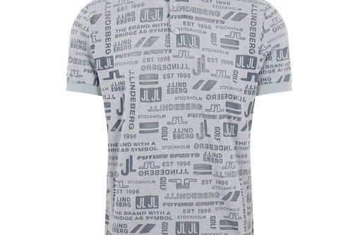J.Lindeberg KV Print Golf Polo Shirt - Image 1