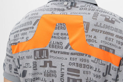 J.Lindeberg KV Print Golf Polo Shirt - Image 3