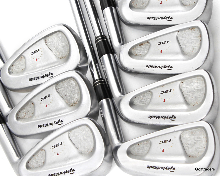 TAYLORMADE RAC CB IRONS 4PW STEEL STIFF FLEX E1165 just 325.00