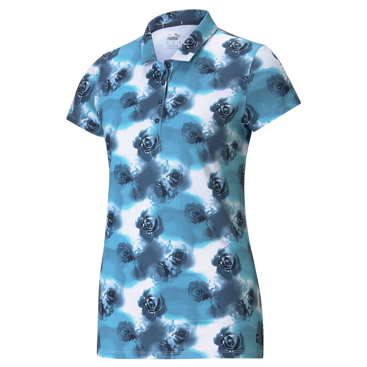 PUMA Golf Womens Navy Blue and White Floral Print CLOUDSPUN Watercolour