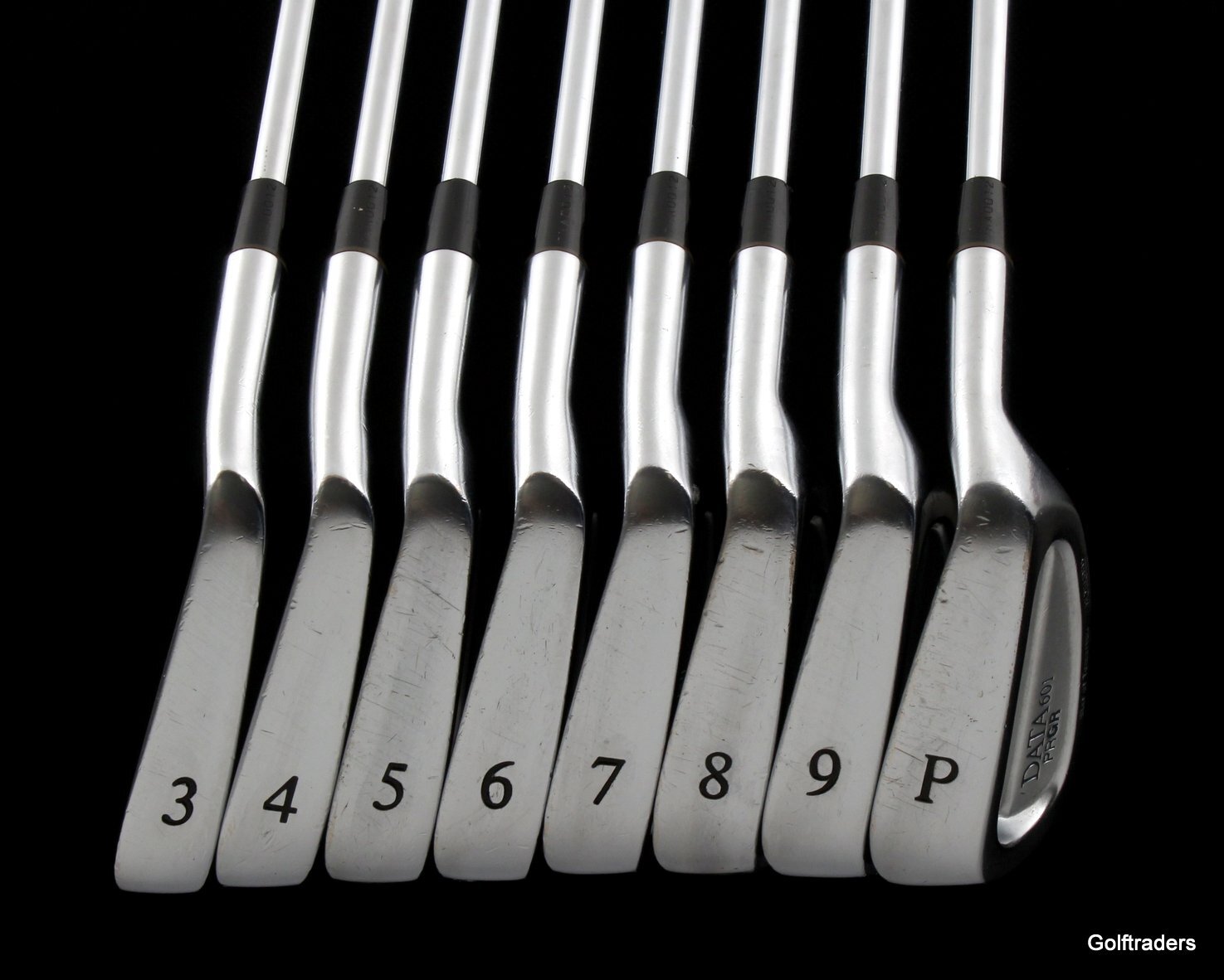 Rare PRGR Data 601 Forged Irons 3-PW Steel Stiff Flex New Grips