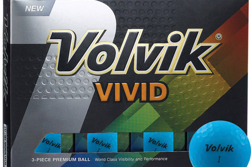 Volvik Blue Stylish Vivid Pack of 12 Golf Balls  | American Golf - Image 1