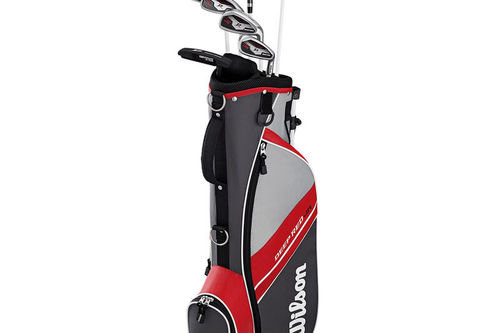 Wilson Deep Red Junior 11-14 Right Hand Golf Stand Bag Package Set - Image 2