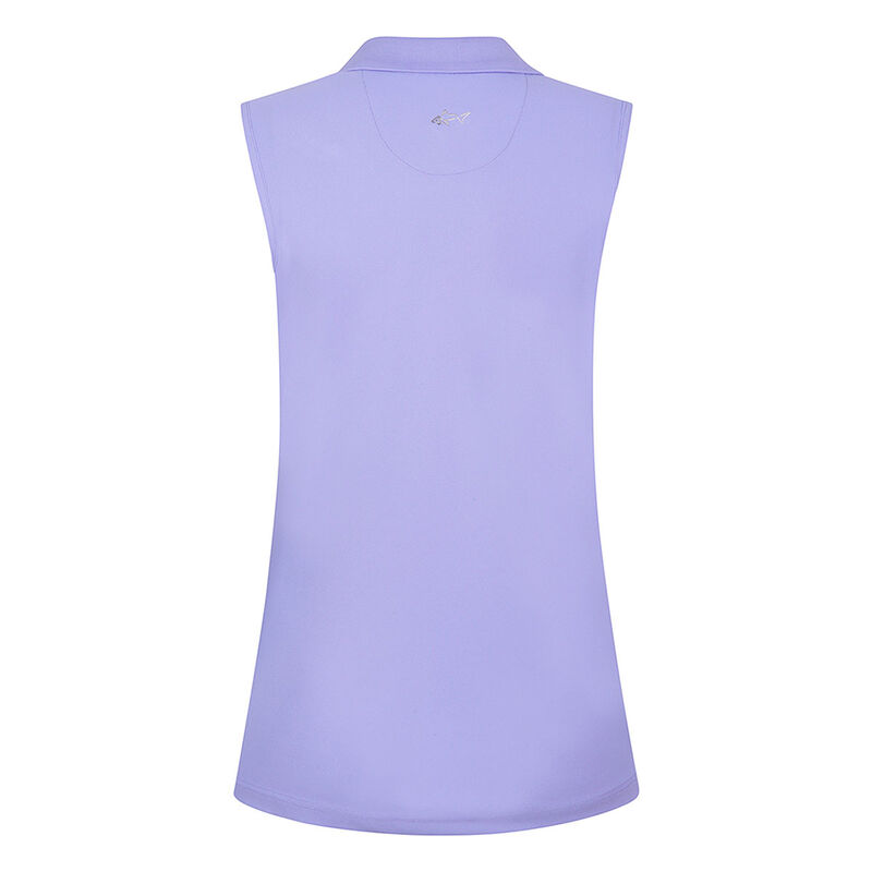 Greg Norman Womens Purple Sleeveless Golf Polo Shirt just £24.99