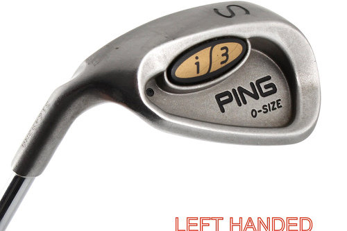 Ping i3 O-Size Black Dot Sand Wedge Steel Regular Flex LH New Grip H5576 - Image 1