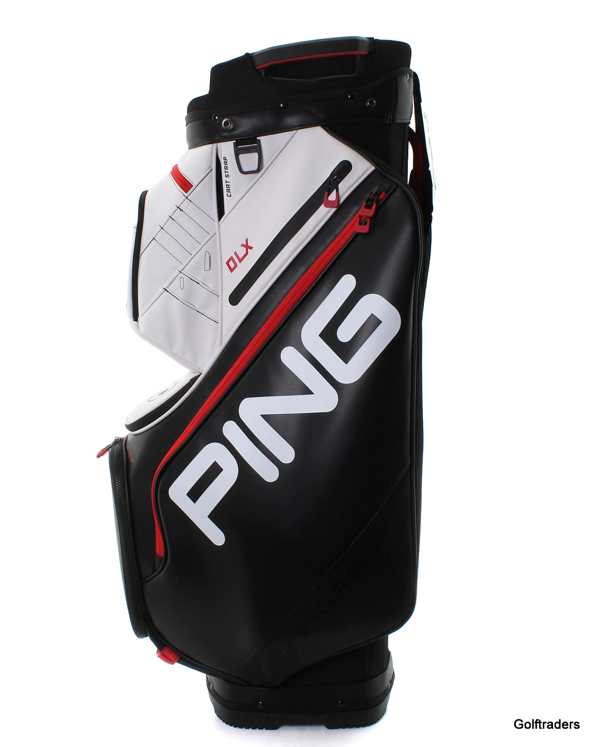 New Ping DLX191 Golf Cart Bag Black / White Scarlet H5755 just 429.00