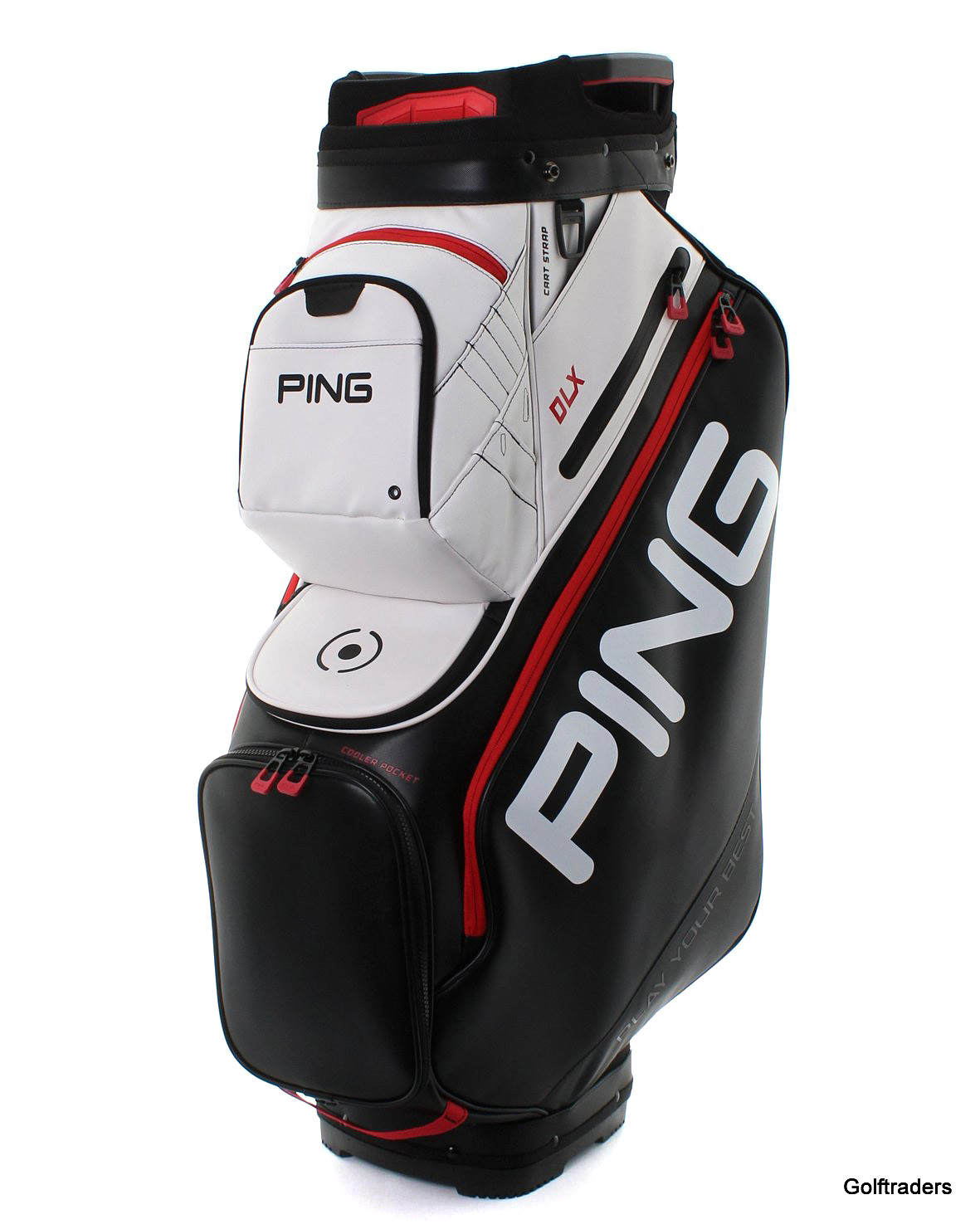 New Ping DLX191 Golf Cart Bag Black / White Scarlet H5755 just 429.00