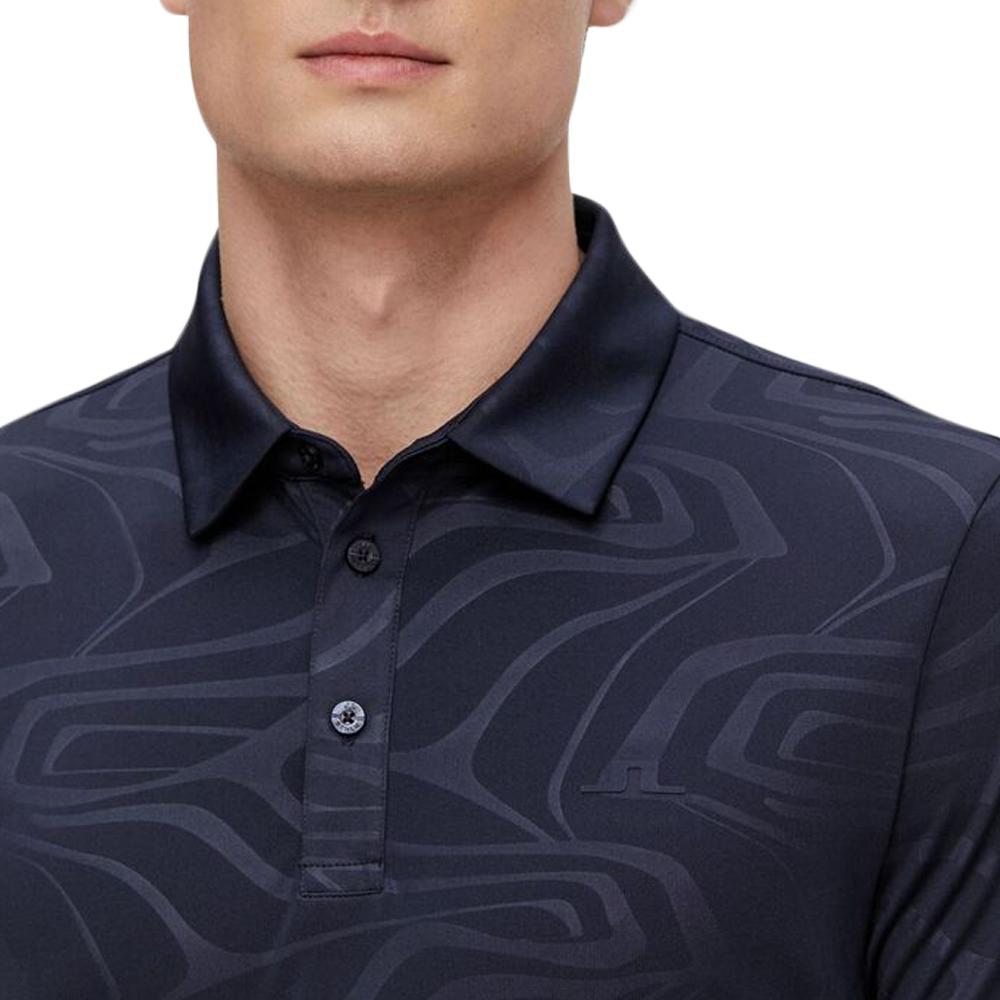 J.Lindeberg Tony Slim Fit Golf Polo Print Shirt - JL Navy just $99.99, save $89.01!
