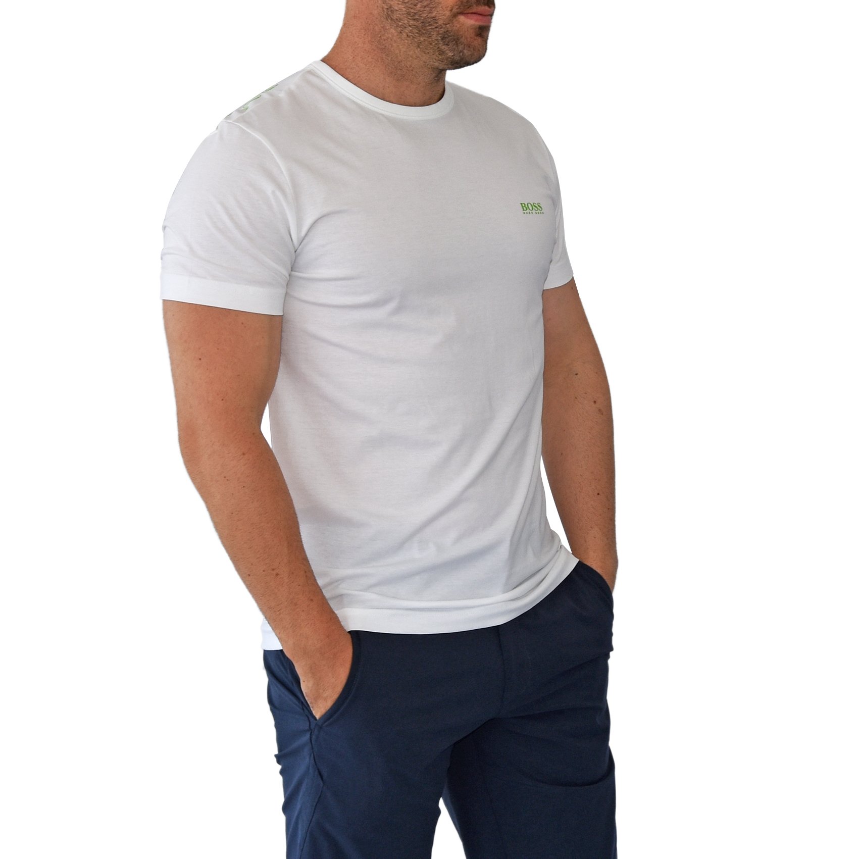 Hugo Boss Tee Reg Fit T-Shirt - White just $71.99, save $17.01!