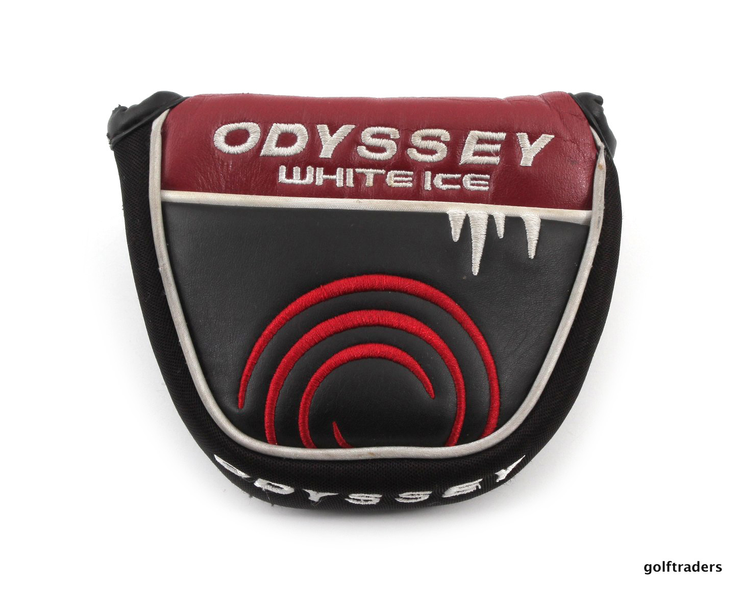 ODYSSEY WHITE ICE 2 BALL LINED PUTTER 35" +SUPER STROKE GRIP +COVER +LH