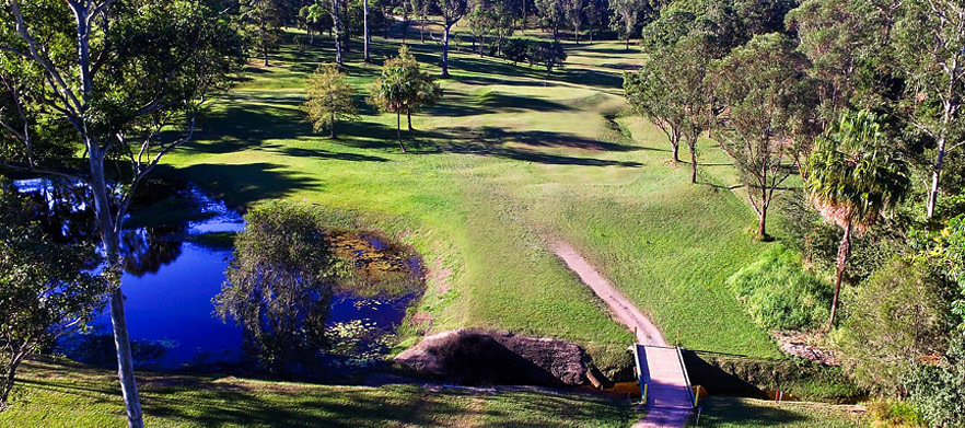 18 holes for TWO with carts at <em>Nambour Golf club.</em> 