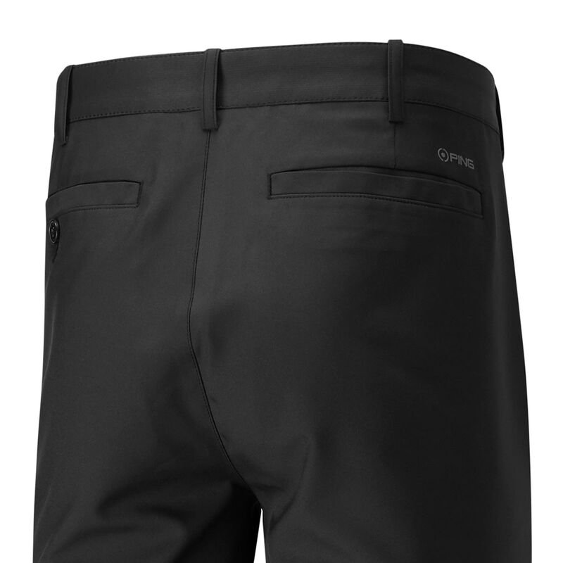 PING Mens Black Lightweight Bradley Slim Short Fit Golf Trousers | American Golf just Â£59.99