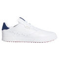 adidas Golf Mens White and Blue Long Lasting Adicross Retro Wide Fit Golf Shoes - Image 1