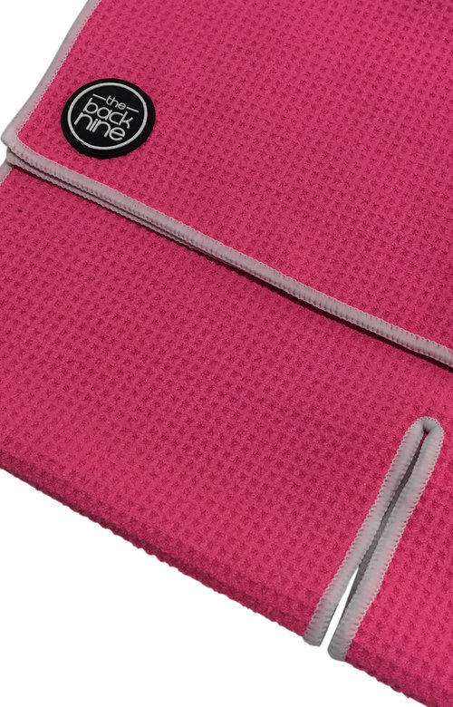 Aqua_Pro_Waffle_Weave_Caddy_Towel_Centre_Slit_Pink_White.JPG