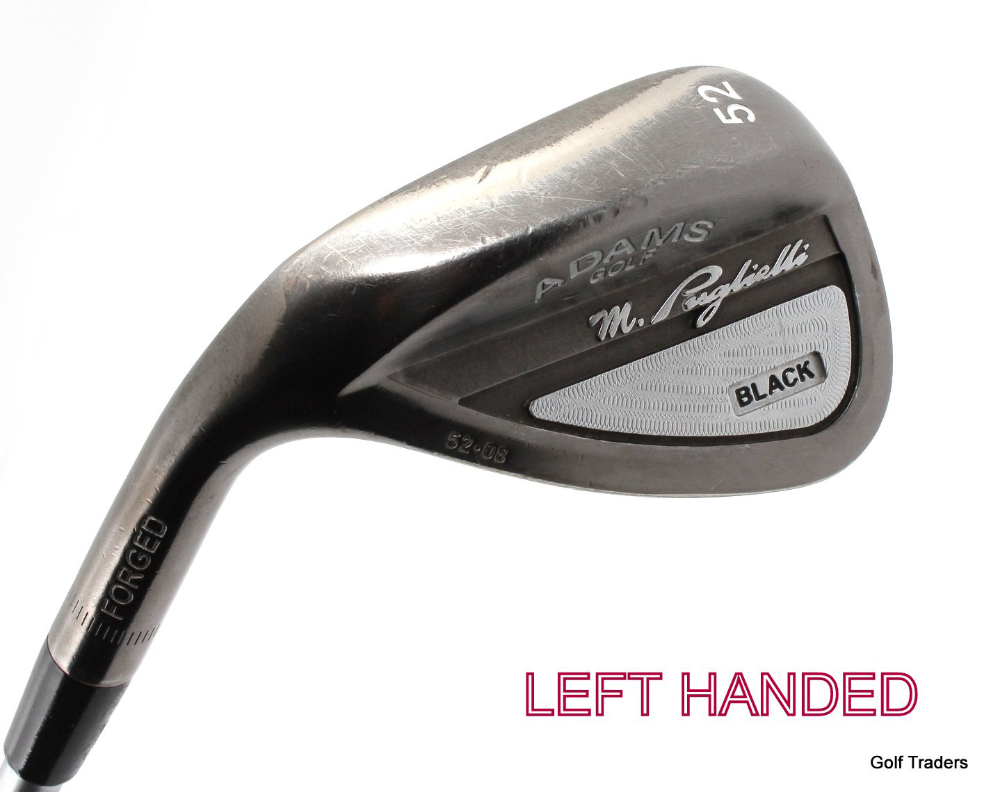 ADAMS M. PUGLIELLI BLACK 52º GAP WEDGE STEEL STIFF FLEX LH 