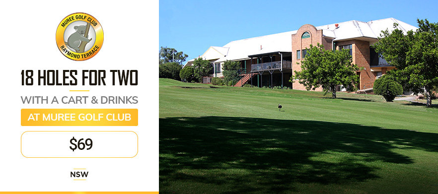 <em>One of Newcastle's Hidden Gems!</em> Enjoy 18 Holes for Two at Muree Golf Club. Includes a shared motorised cart and a drink each after your round.