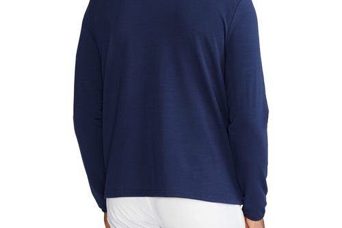 Ralph Lauren Mens Navy Blue Lightweight Paneled Stretch Terry Golf Jacket - Image 3