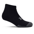 Under Armour Mens Black Heatgear Pack of 3 Locut Socks - Image 2