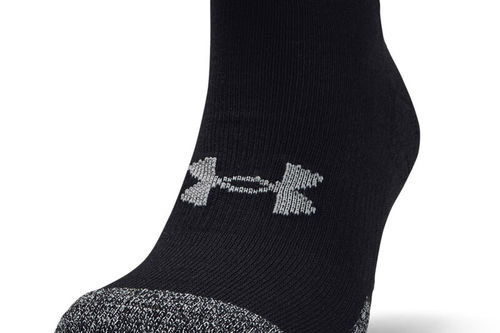 Under Armour Mens Black Heatgear Pack of 3 Locut Socks - Image 3
