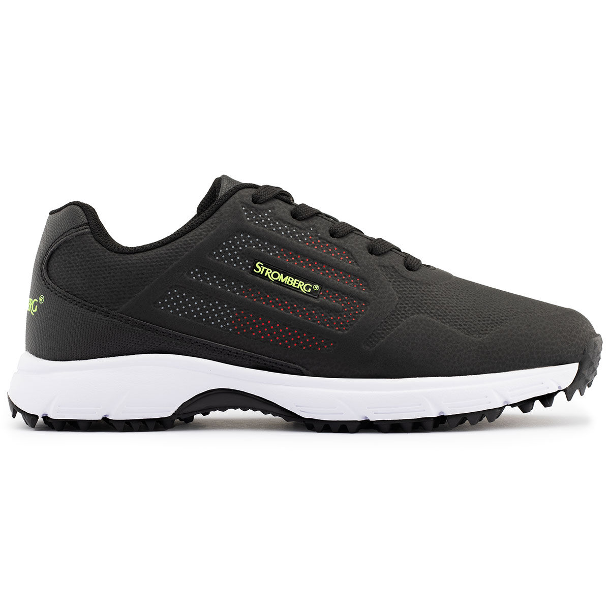 Stromberg Mens Black and Red Waterproof Colourblock Firma Spikeless